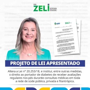 Deputada Dra. Zeli Fritsche propõe projeto de lei para fortalecer a saúde e cuidados com o diabetes