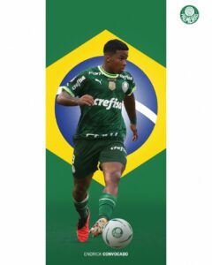 Criado em Valparaíso de Goiás, a joia Endrick, do Palmeiras, é convocado para a Seleção Brasileira pela primeira vez