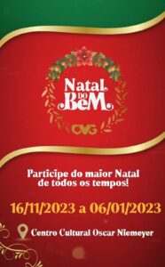 Natal do Bem: Ronaldo Caiado dá início às festividades natalinas em Goiás com 52 dias de programação no CCON