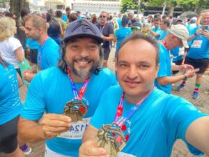 Prefeito Pábio Mossoró e vereador Jorge Recife participam da tradicional corrida São Silvestre, em São Paulo