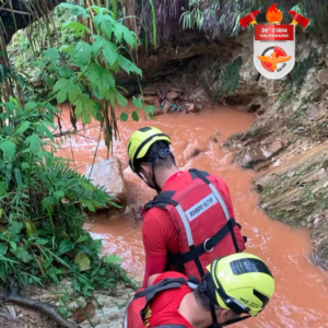 Bombeiros realizam operação de busca e salvamento na Cachoeira dos Segredos em Novo Gama