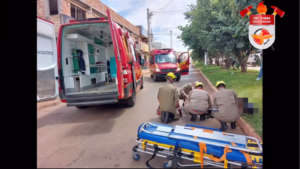 CBMGO atende ocorrência de queda de moto em Valparaíso de Goiás