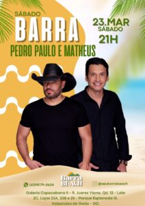 Fim de semana agitado: Dupla Pedro Paulo & Matheus se apresentam no Barra Beach em Valparaíso de Goiás