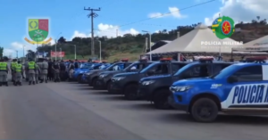 PMGO assegura tranquilidade durante celebração da Via Sacra no Morro Santo do Bairro Lago Azul, em Novo Gama