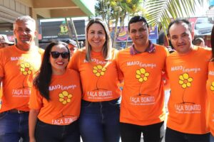 Prefeito Pábio Mossoró participa da Caminhada do Maio Laranja em Valparaíso de Goiás