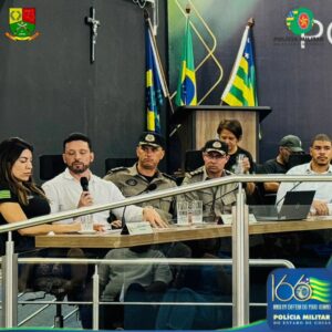 Com presença do Tenente-Coronel Arantes, comandantes participam de audiência pública para melhorar leis comerciais noturnas em Novo Gama