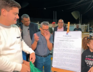 Prefeito Diego Sorgatto inaugura Praça Luzenira Furtado da Silva em Mingone II