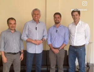 Caiado e Daniel Vilela caminharão com o Dr. Marcus Vinicius para prefeito de Valparaíso de Goiás