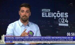 Dr. Marcus Vinicius apresenta propostas sobre asfalto e drenagem em sabatina na TV Brasília