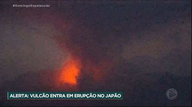 Vulcão entra em erupção no Japão