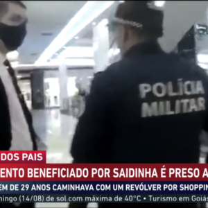 Beneficiado com saidinha do Dia dos Pais, detendo é preso após andar armado em shopping do DF