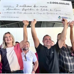 Dra. Zeli e Carlinhos do Mangão tornam-se padrinhos do CBM-GO em Novo Gama