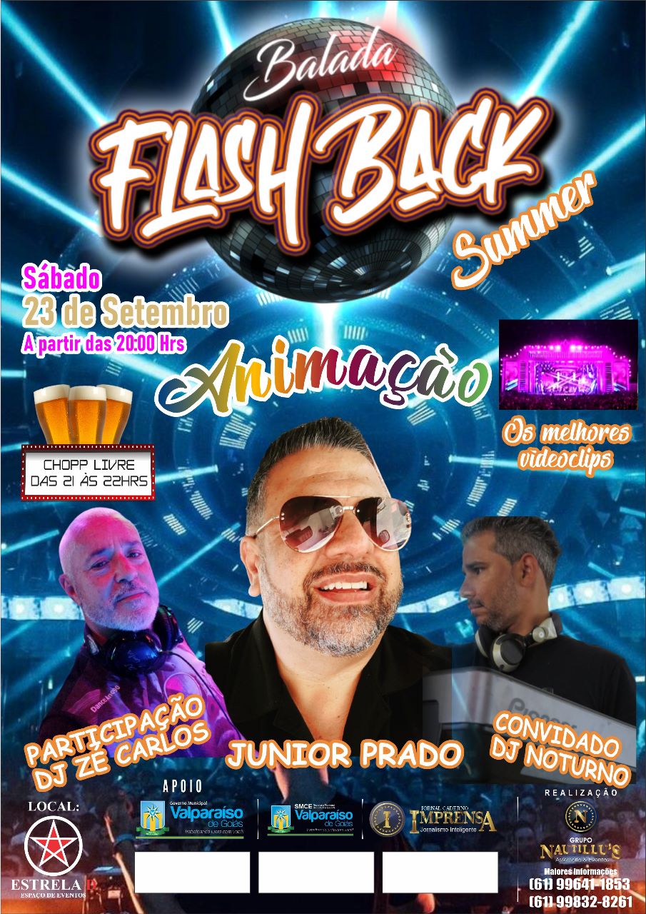 Evento “Balada Flash Back Summer” promete noite de nostalgia e diversão em Setembro