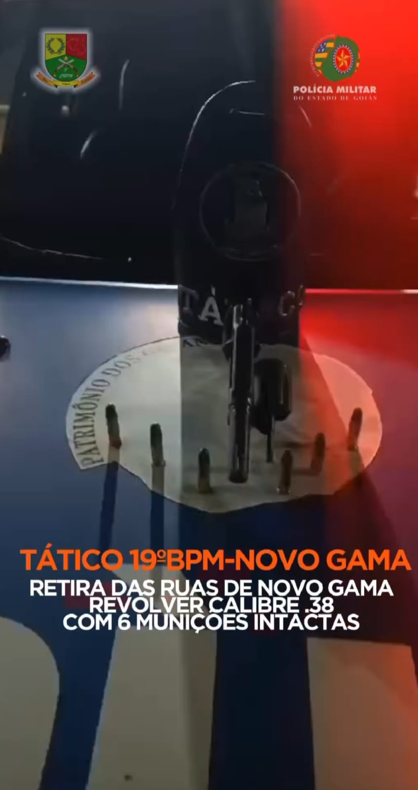 Polícia Militar de Novo Gama age rápido e prende suspeito com arma ilegal