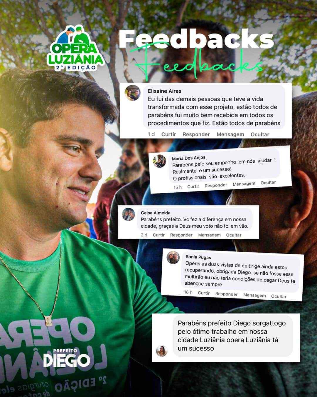 Prefeito Diego Sorgatto celebra sucesso do Opera Luziânia com feedbacks da população