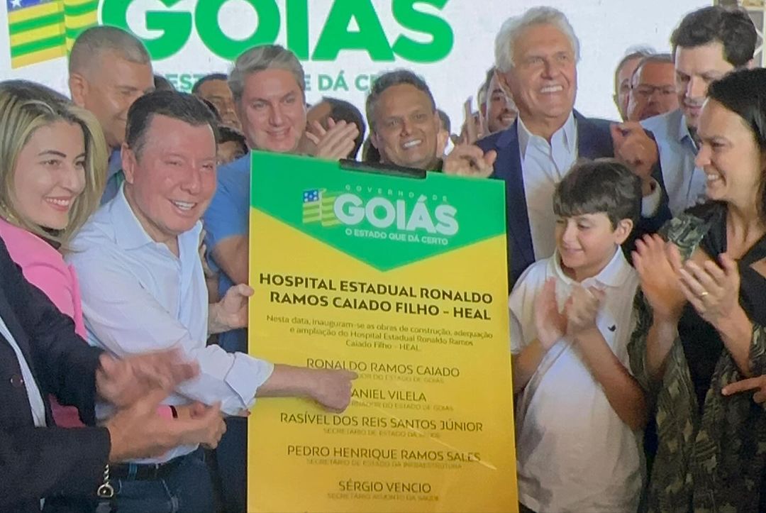 Governador Ronaldo Caiado inaugura Hospital Estadual de Águas Lindas após 20 anos de espera