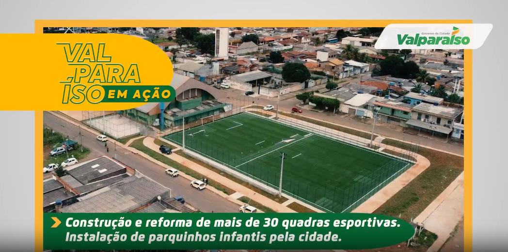 Valparaíso avança em infraestrutura esportiva e oferece cursos gratuitos para a comunidade