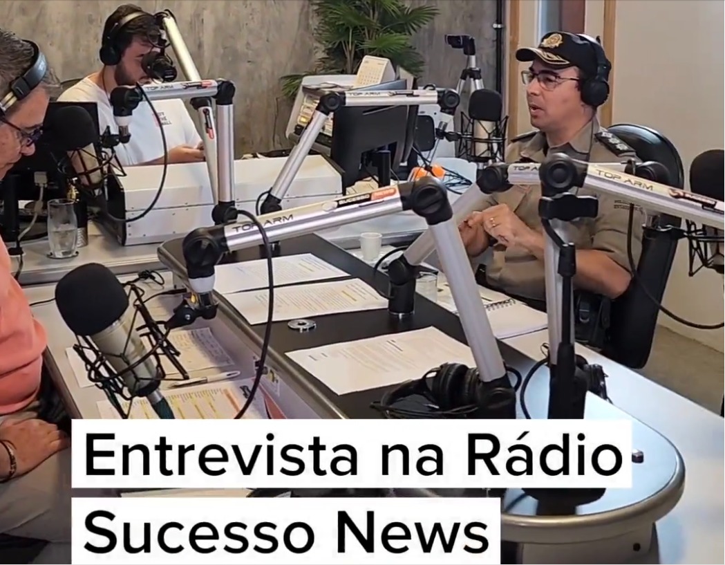 Tenente-Coronel Arantes discute segurança pública em entrevista na Rádio Sucesso News