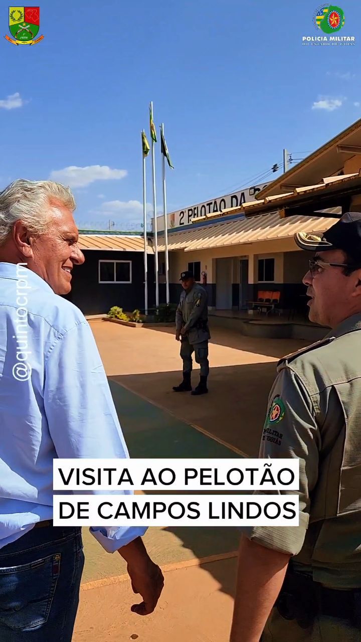 Caiado conhece instalações da Polícia Militar em Campos Lindos e fortalece apoio às forças de segurança