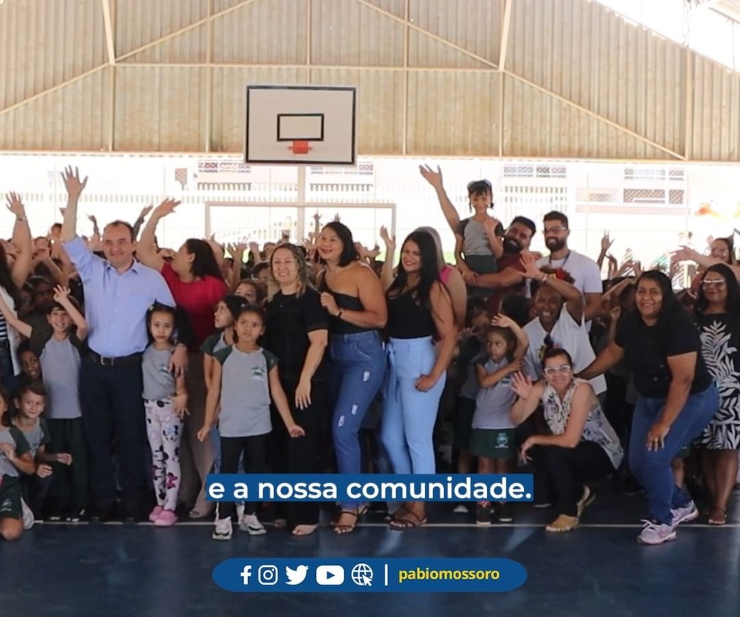 Pábio Mossoró entrega quadra poliesportiva revitalizada no bairro Anhanguera e valoriza o esporte local